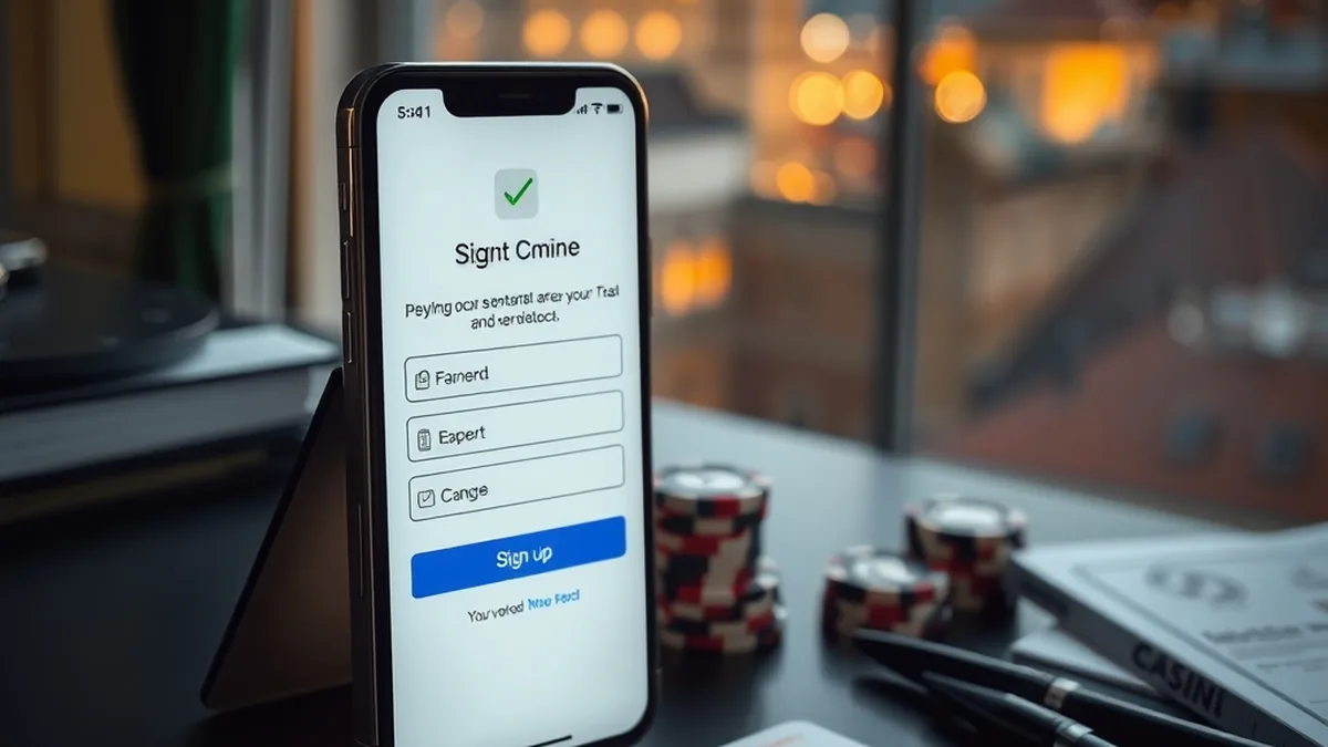 Smartphone sign-up form with check marks for Fatbet casino registration